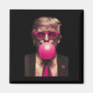 Trump Bubble Gum Grappig Magneet
