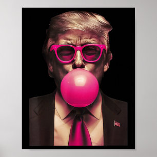 Trump Bubble Gum Grappig Poster