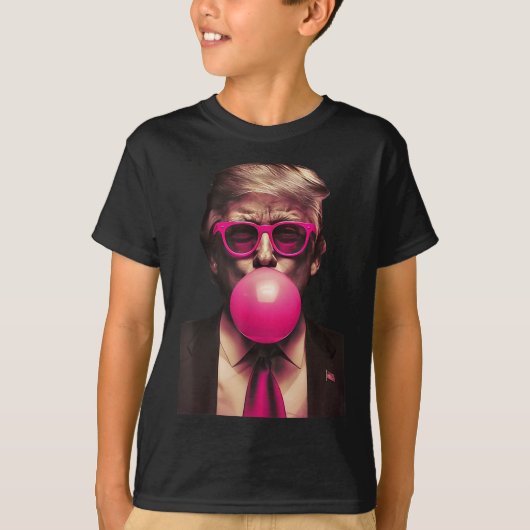 Trump Bubble Gum Grappig T-shirt (Voorkant)