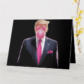 Trump Bubble Gum Kaart (Gele Bloem)