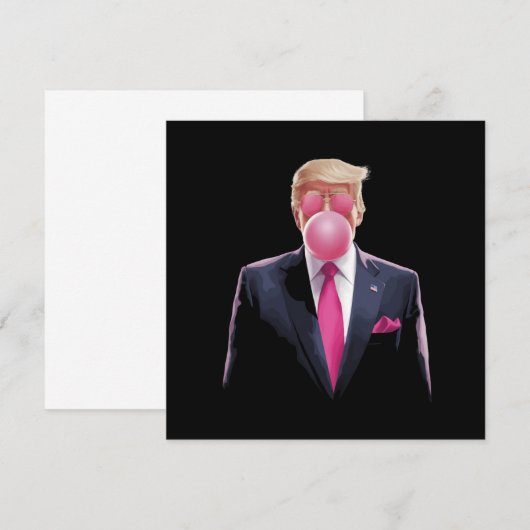 Trump Bubble Gum Kaart (Voorkant / Achterkant)