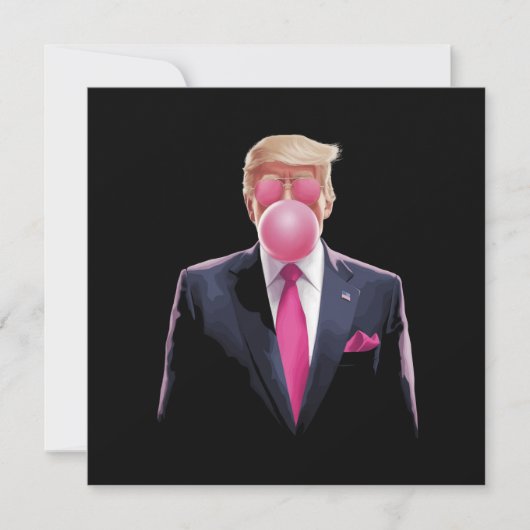Trump Bubble Gum Kaart (Voorkant)