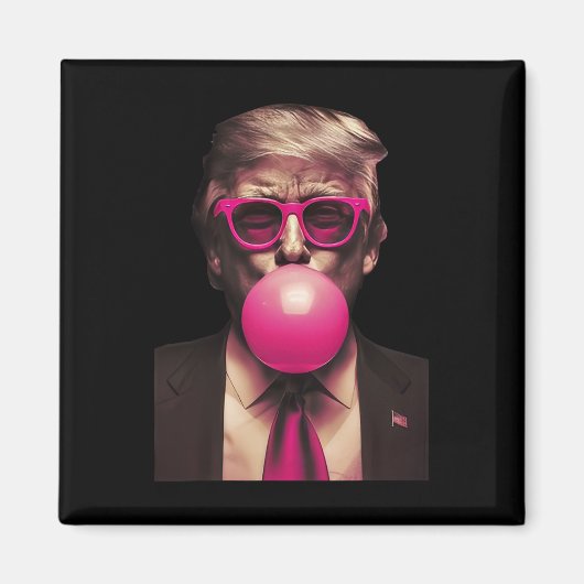 Trump Bubble Gum Magneet (Voorkant)