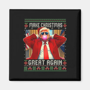 Trump Bubble Gum Make Christmas Great Again lelijk Magneet