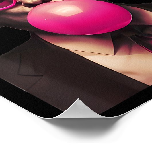 Trump Bubble Gum Pink 2 Poster (Hoek)