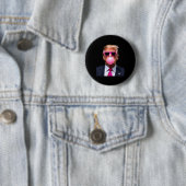 Trump Bubble Gum Pink Ronde Button 5,7 Cm (In situ)
