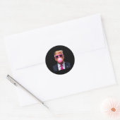 Trump Bubble Gum Pink Ronde Sticker (Envelop)