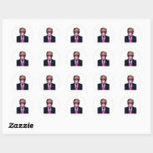 Trump Bubble Gum Pink Ronde Sticker (Vel)
