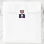 Trump Bubble Gum Pink Ronde Sticker (Tas)
