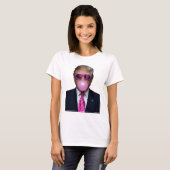 Trump Bubble Gum Pink T-shirt (Voorkant volledig)