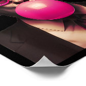 Trump Bubble Gum Roze 2  Poster (Hoek)