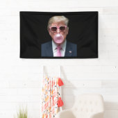 Trump Bubble Gum Roze Grappig VS President Spandoek (Insitu)
