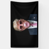 Trump Bubble Gum Roze Grappig VS President Spandoek (Verticaal)