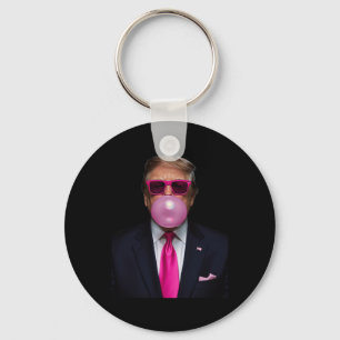 Trump Bubble Gum Shirt 2024 Stem President Funny C Sleutelhanger