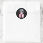 Trump Bubble Gum Yum 1 Ronde Sticker (Tas)