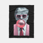 Trump Bubble Gum Yum Fleece Deken (Voorkant)