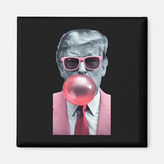 Trump Bubble Gum Yum Magneet (Voorkant)