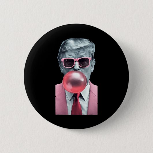 Trump Bubble Gum Yum Ronde Button 5,7 Cm (Voorkant)