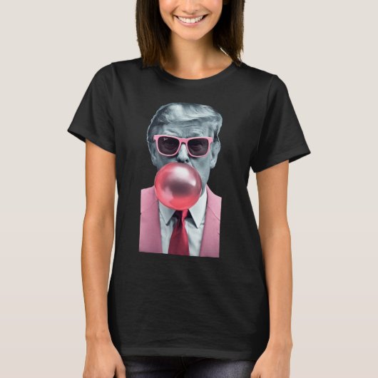 Trump Bubble Gum Yum T-shirt (Voorkant)