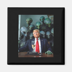 Trump Buitenaardse Kantoren Foto Uap Ufo Buitenaar Magneet