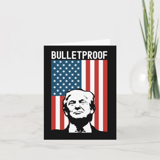 Trump Bulletproof - Donald Trump Ination Poging 7 Kaart (Voorkant)