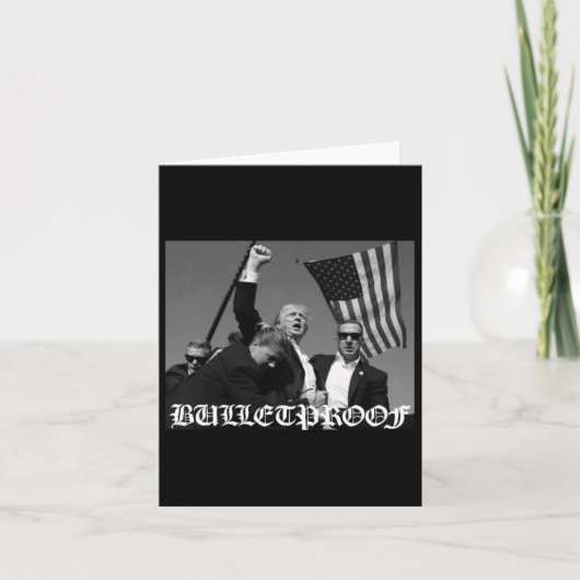 Trump Bulletproof Oud Engels lettertype Kaart (Voorkant)