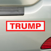 Trump Bumpersticker (Op auto)