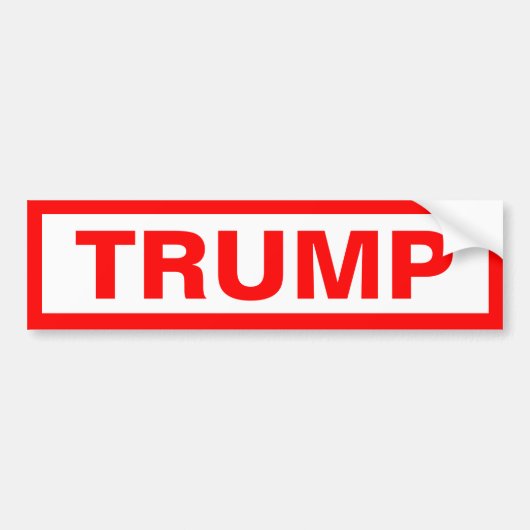 Trump Bumpersticker (Voorkant)
