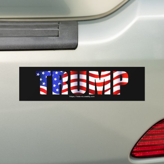 TRUMP BUMPERSTICKER (Op auto)