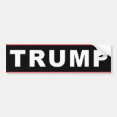 Trump (Bumpersticker Black Logo) Bumpersticker (Voorkant)