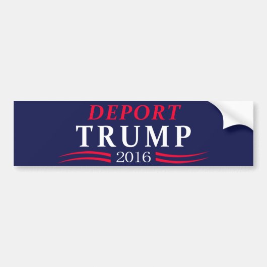 Trump-Bumpersticker deporteren Bumpersticker (Voorkant)