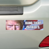 Trump-Bumpersticker met tatige patriotten Bumpersticker (Op auto)
