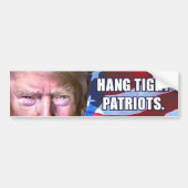 Trump-Bumpersticker met tatige patriotten Bumpersticker (Voorkant)