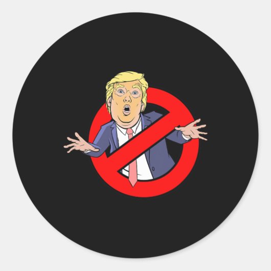 Trump Busters verzetten zich tegen Shirt Ronde Sticker (Voorkant)