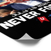 Trump Butler Pennsylvania nooit vergeten Poster (Hoek)