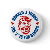 Trump Button: De "J" is voor Genius