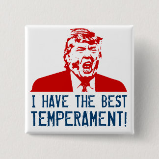 Trump Button: "Ik heb het beste gematigd!" Vierkante Button 5,1 Cm