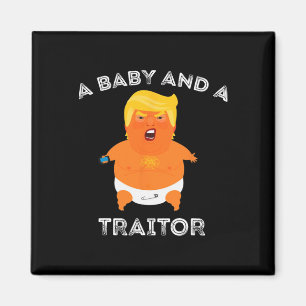 Trump Byby en een verrader Funny Trump President Magneet