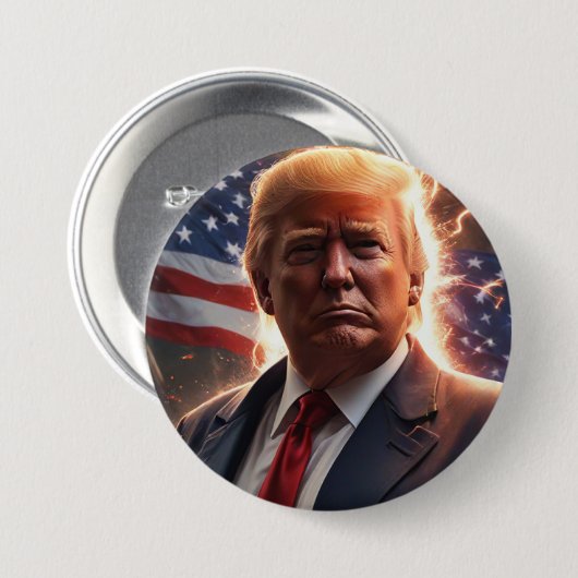 Trump-campagne Ronde Button 7,6 Cm (Voorkant /achterkant)
