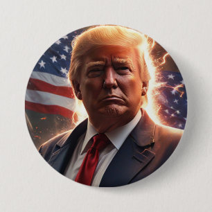 Trump-campagne Ronde Button 7,6 Cm