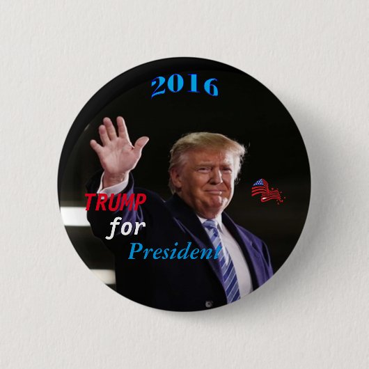 Trump Campaign Button, van AntsAfire Ronde Button 5,7 Cm (Voorkant)