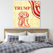 TRUMP CANVAS AFDRUK (Insitu (Slaapkamer))