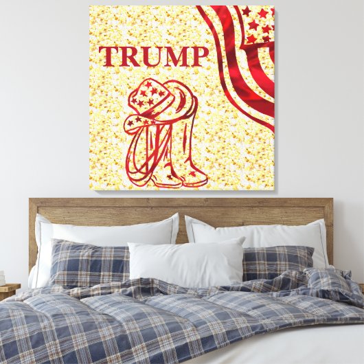 TRUMP CANVAS AFDRUK (Insitu (Slaapkamer))