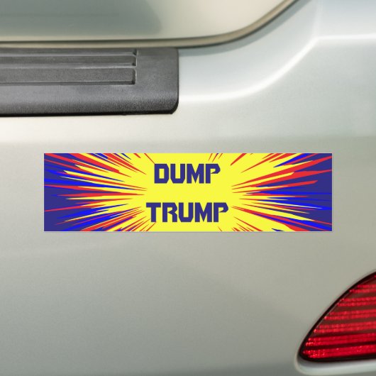 Trump Car Bumpersticker (Op auto)