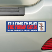 Trump Card Bumpersticker (Op auto)