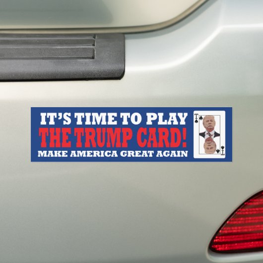 Trump Card Bumpersticker (Op auto)