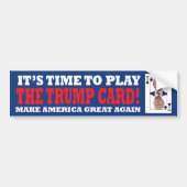 Trump Card Bumpersticker (Voorkant)