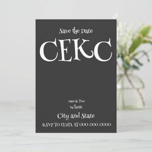 Trump CEKC Kaart (Staand voorkant)