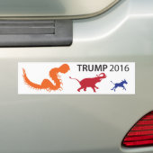 Trump Centipede Nimble Bumpersticker (Op auto)