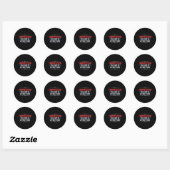 Trump Cession Ronde Sticker (Vel)